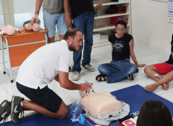 First Aid demonstration