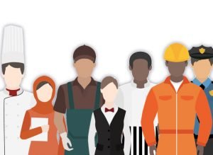 group of workers